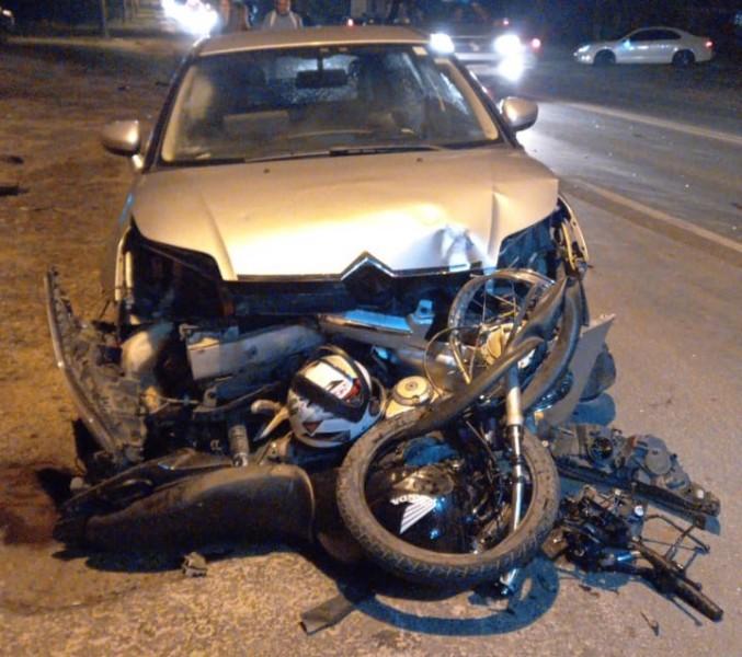Içara: motociclista fica gravemente ferido em acidente na SC-445