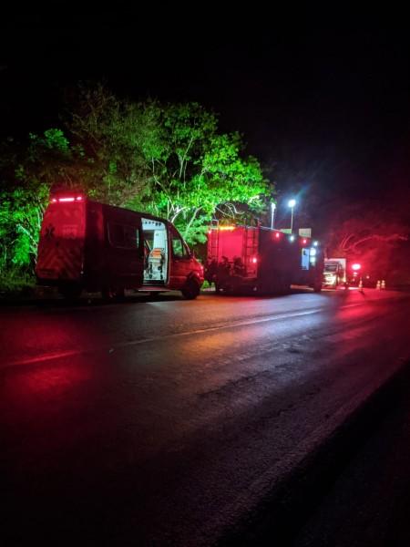 Duas pessoas morrem em grave acidente de trânsito na SC-370 em Braço do Norte