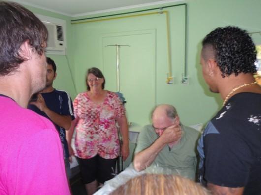 Tricolores visitam Hospital São José