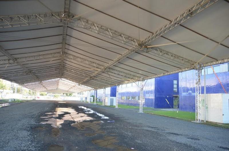 Estrutura para Exposição Estadual de Animais começa a ser montada