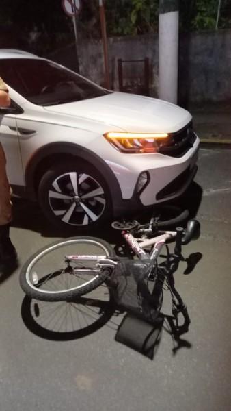 Ciclista é atropelada em Cocal do Sul 