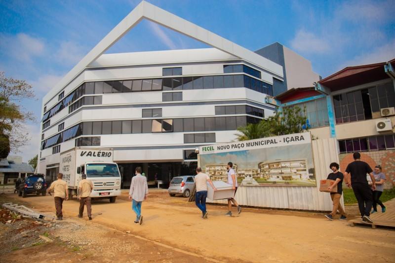 Primeiro prédio do novo Paço Municipal de Içara já está funcionando 