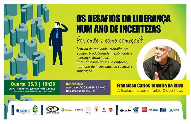 Comentarista da Globo News palestra sobre desafios e incertezas para 2015