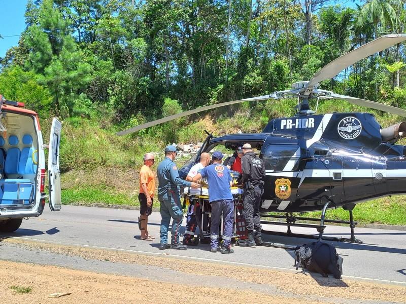 Homem morre e mulher fica ferida após acidente em Lauro Müller
