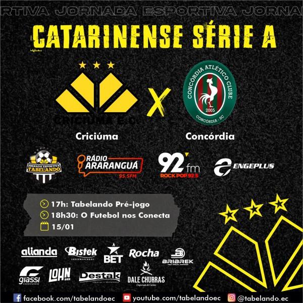 Ao vivo: O Futebol nos Conecta com o melhor de Criciúma e Concórdia