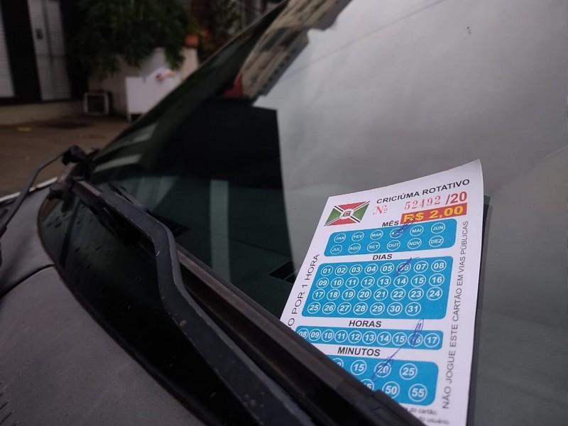 Estacionamento rotativo em Criciúma é suspenso