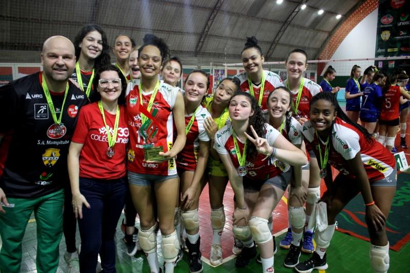 Colégio Unesc é vice-campeão no voleibol feminino do Jesc