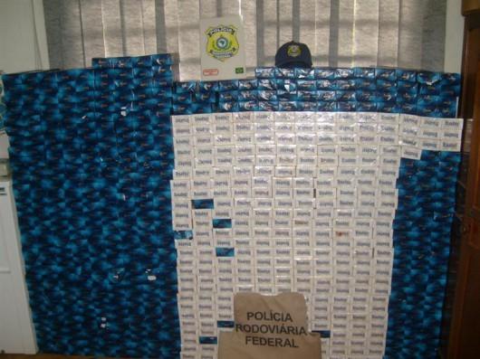 Mais de 600 maços de cigarros apreendidos em veículo de Criciúma