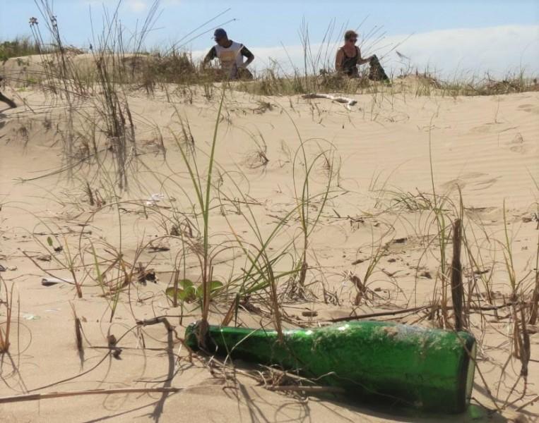Duas toneladas de lixo recolhidas na praia