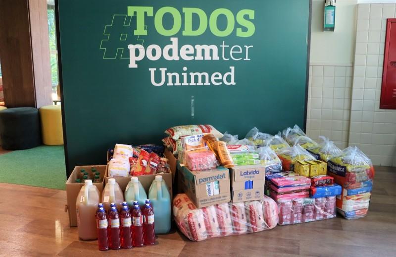 Grupo Unimed Criciúma arrecada mais de 4,5 toneladas de alimentos para doações