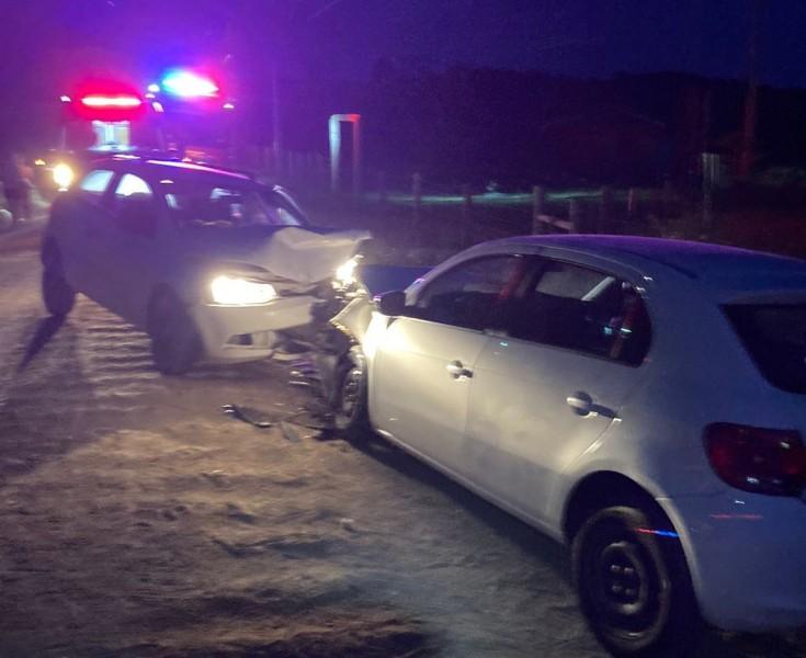 Motorista é encaminhado ao hospital após acidente em Jaguaruna