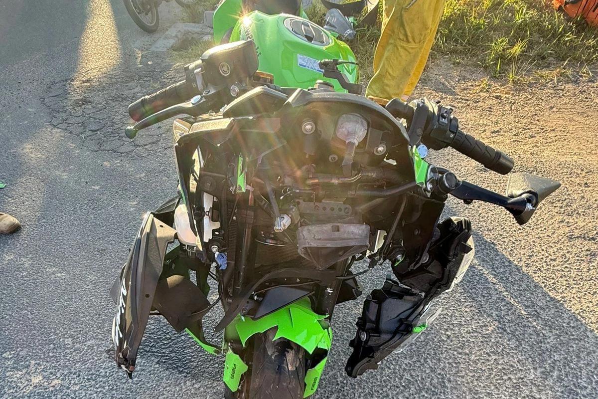 Motociclista é encaminhado ao hospital após colisão em Jaguaruna