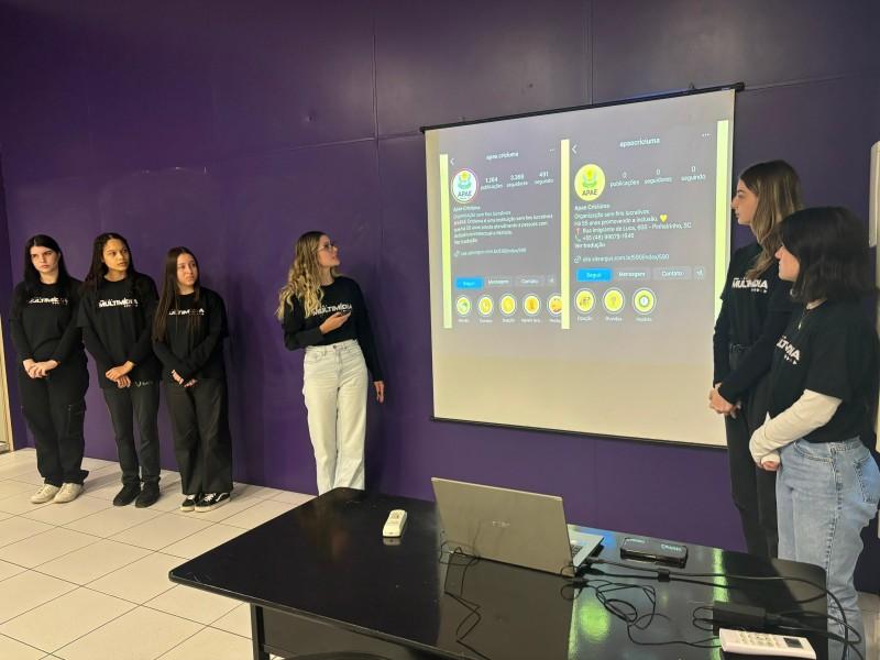 Entidades de Criciúma recebem assessoria de comunicação voluntária do Curso de Multimídia da Satc