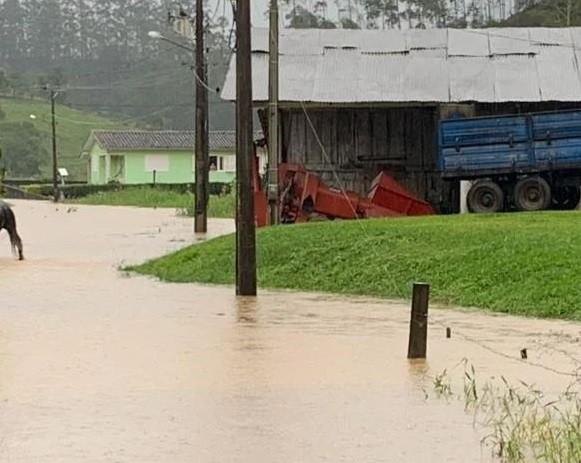 Em Lauro Müller, sete bairros foram afetados pela chuva