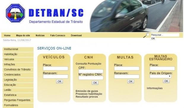 Atendimento online do Detran ficará indisponível entre sábado e segunda