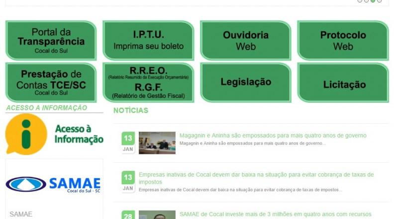 Carnês do IPTU de Cocal do Sul estão disponíveis pela internet 