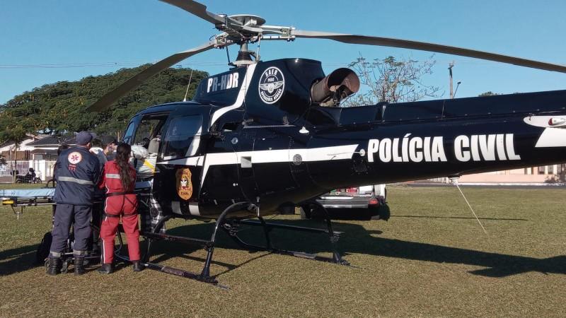 Ciclista que sofreu acidente em Sombrio é transferida para hospital de Criciúma 