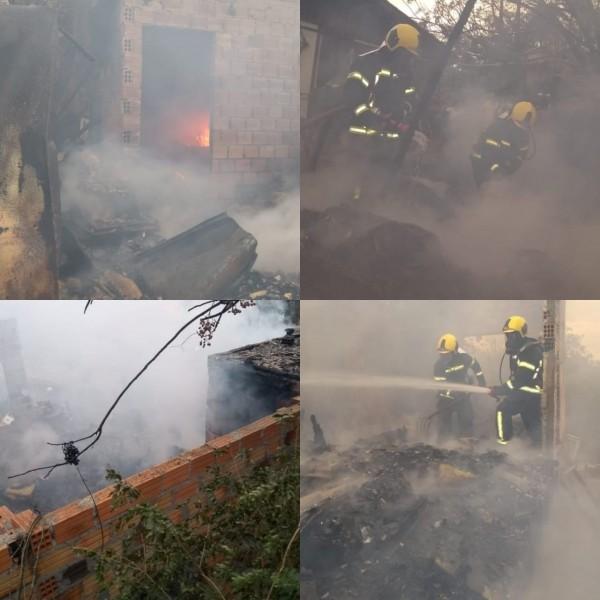 Imbituba e Tubarão: bombeiros combatem incêndios em residências