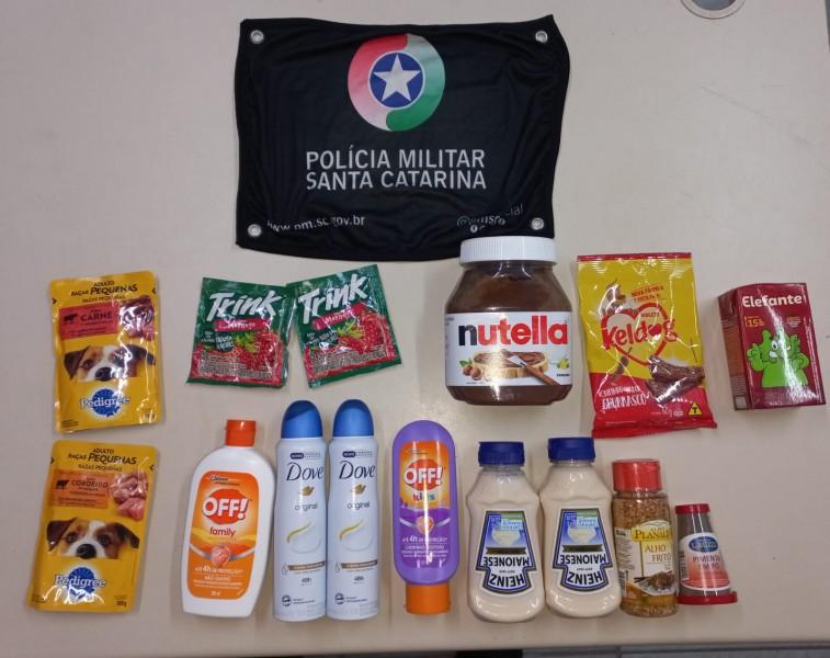 Nutella, ração e extrato de tomate: homem é preso após furtar produtos de supermercado