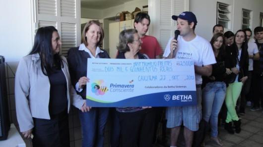 Betha Sistemas doa R$ 2,5 mil ao Instituto Diomício Freitas