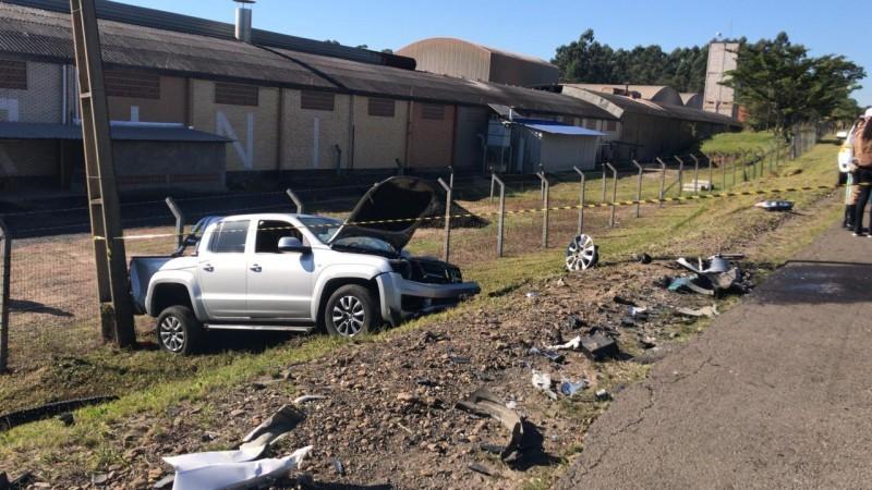 Após acidente, trânsito totalmente liberado na SC-445 em Criciúma 