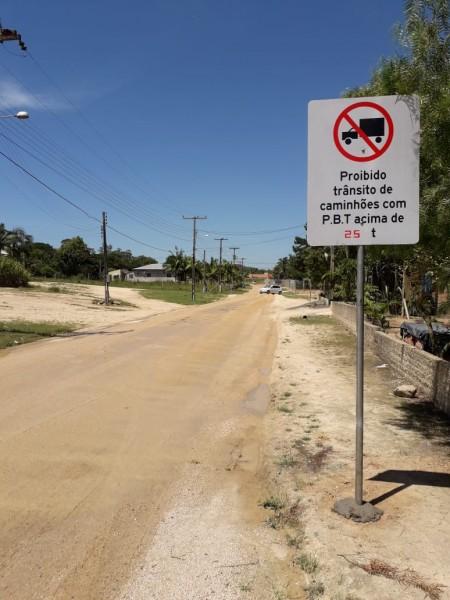 Decreto proíbe tráfego pesado em duas ruas de Estação Cocal