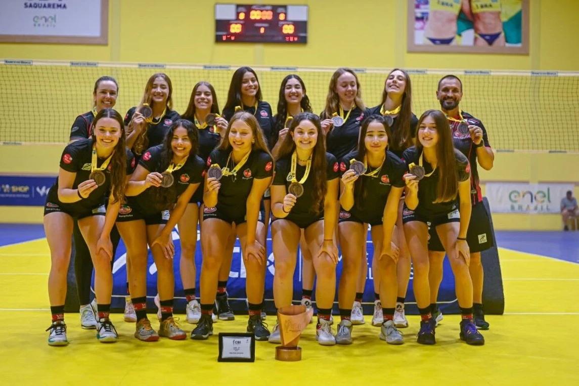 Vôlei Mampi conquista bronze no Brasileiro Interclubes Sub-17