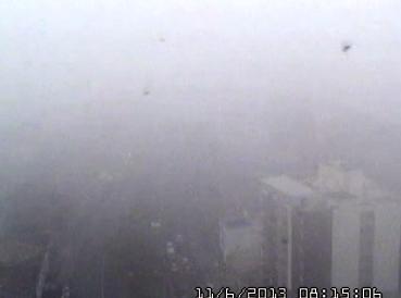 Em Criciúma, forte neblina marca o início da manhã
