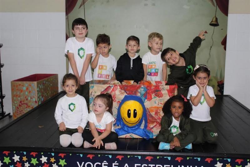 Campanha do Agasalho ganha reforço do Infantil da Satc
