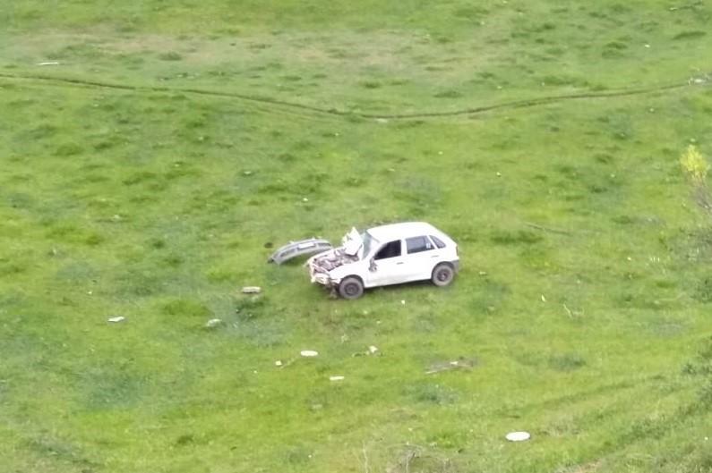 Motorista perde o controle do veículo e sai da pista em São Ludgero 