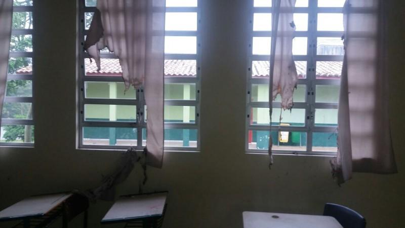 Pela segunda vez neste ano, escola é alvo de vandalismo 