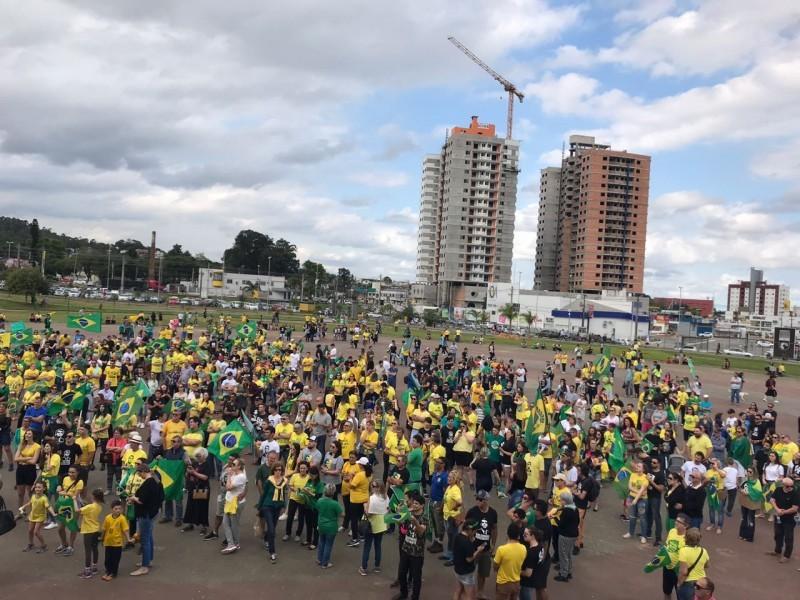 Ato pró-Bolsonaro acontece neste domingo em Criciúma
