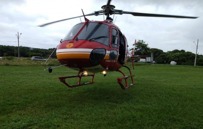 Homem sofre queda em trilha de moto em Imaruí 