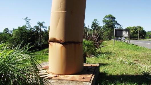 Rachadura no portal de Cocal do Sul gera preocupação