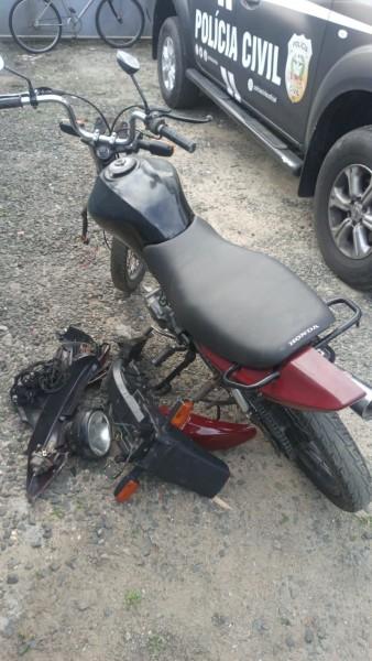 Polícia Militar recupera motocicleta furtada em Araranguá