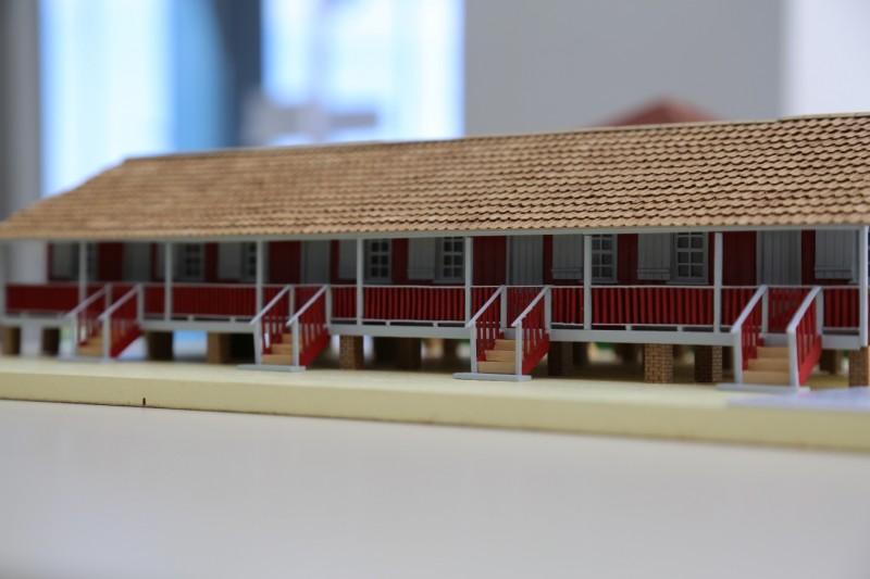 Maquete reproduz antiga Vila Operária de Imbituba
