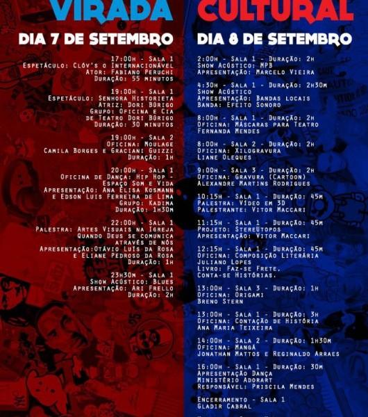 Virada Cultural inicia às 17 horas desta sexta-feira