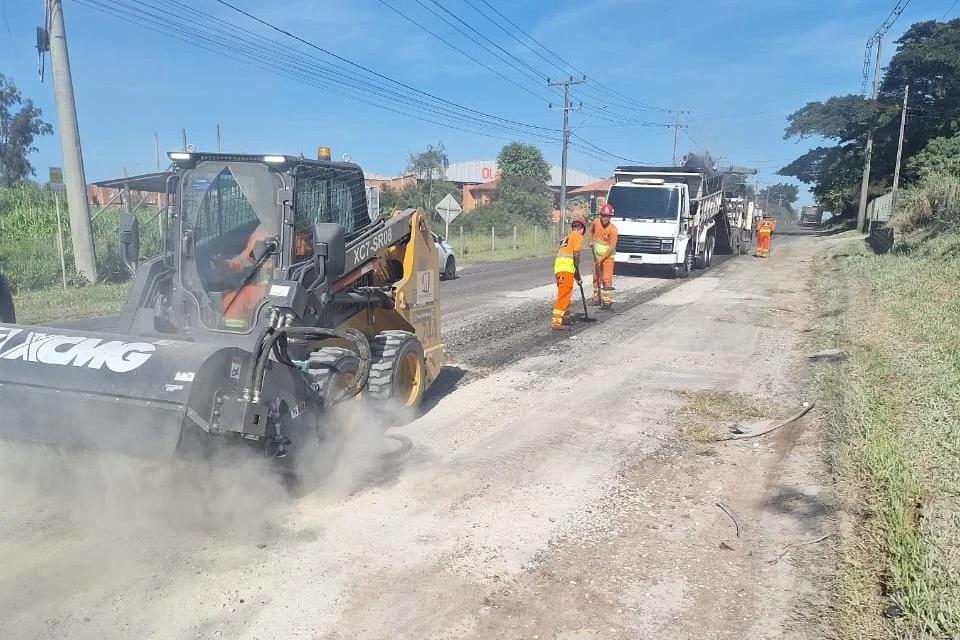 Obras de revitalização alteram trânsito na rodovia SC-108