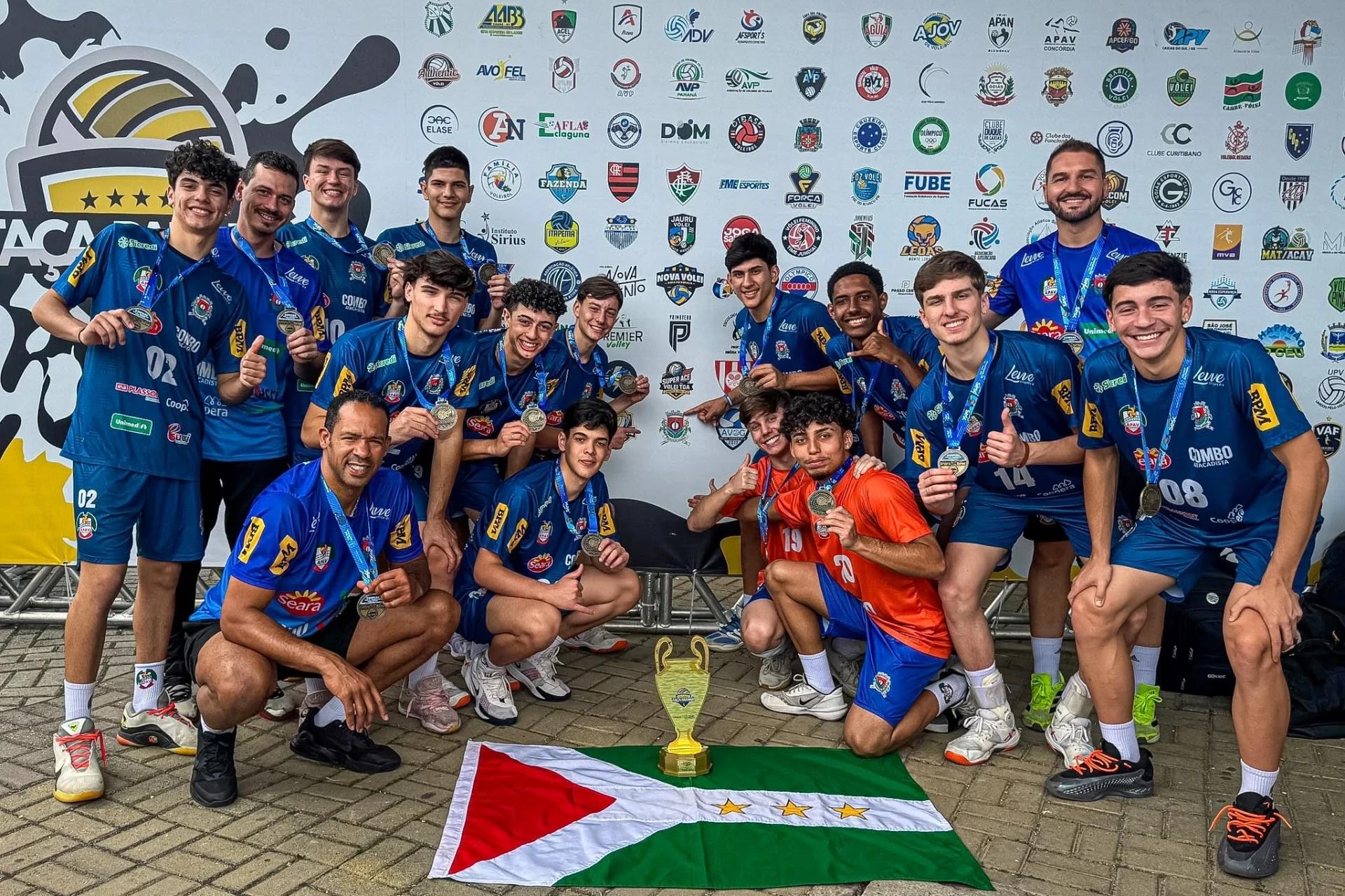 Vôlei de Forquilhinha é campeão da Série Bronze da Taça Paraná