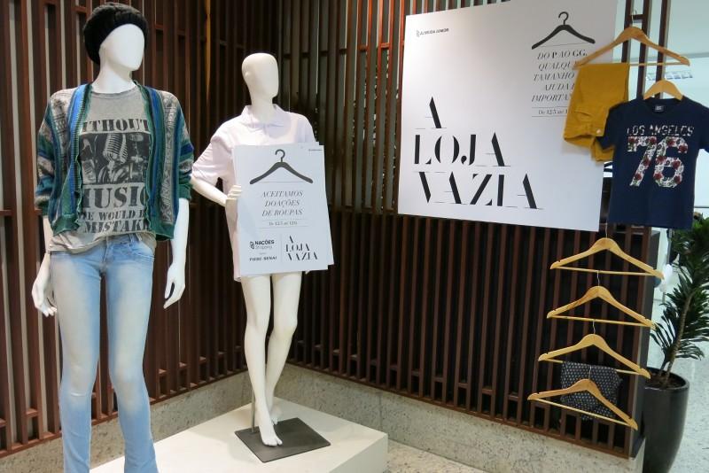 Projeto Loja Vazia segue até julho no Nações Shopping