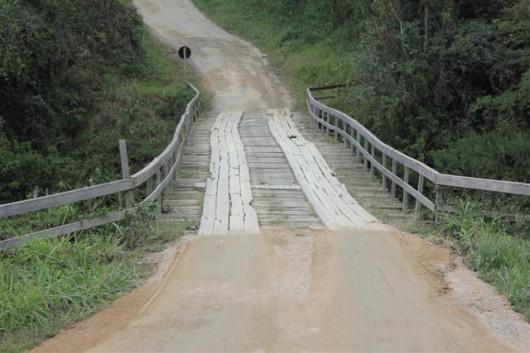 Ponte de Rio Amaral Gruta, em Lauro Müller, será reconstruída