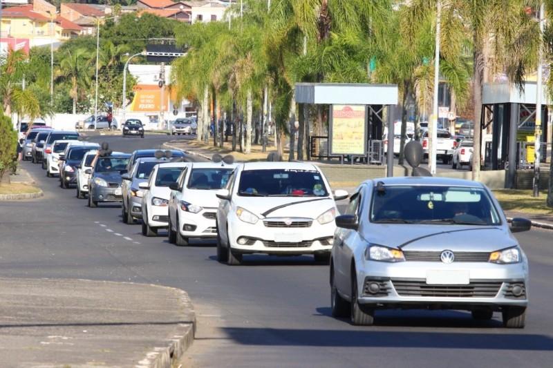 DTT não autorizou carreata realizada em Criciúma e motoristas poderão ser multados 