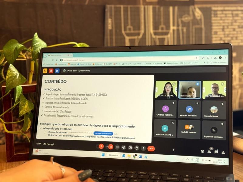 Capacitação discute monitoramento e diagnóstico da qualidade de água superficial