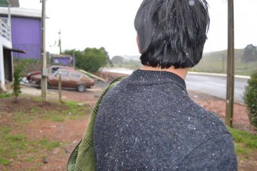 Serra catarinense registra neve em dois momentos nessa terça-feira