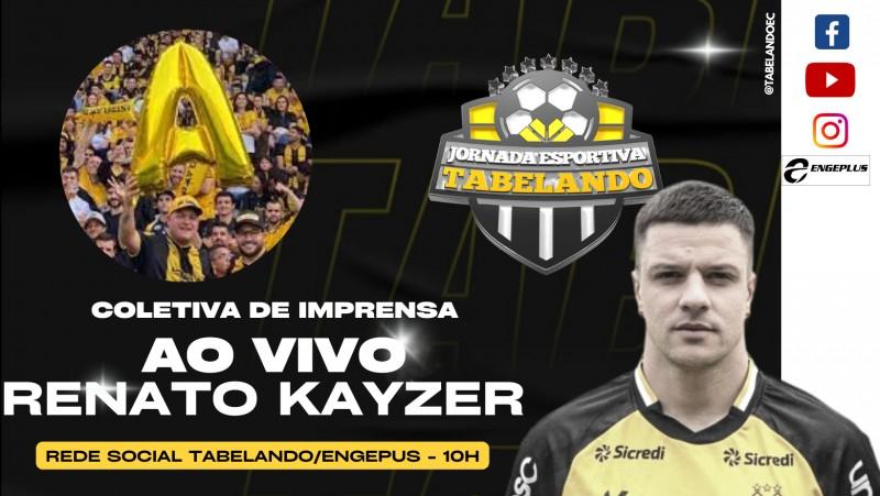 Ao vivo: Coletiva de imprensa com o atacante Renato Kayzer