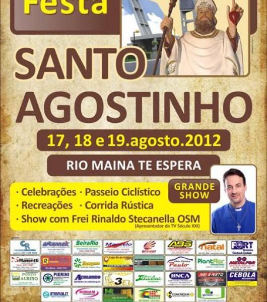 Festa de Santo Agostinho começa nesta sexta-feira