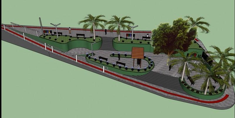 Começa a revitalização da Praça Octacilio Galli em Cocal do Sul 
