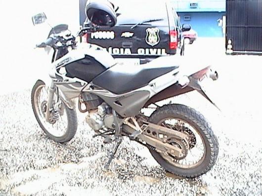 Moto furtada em Meleiro recuperada em Criciúma