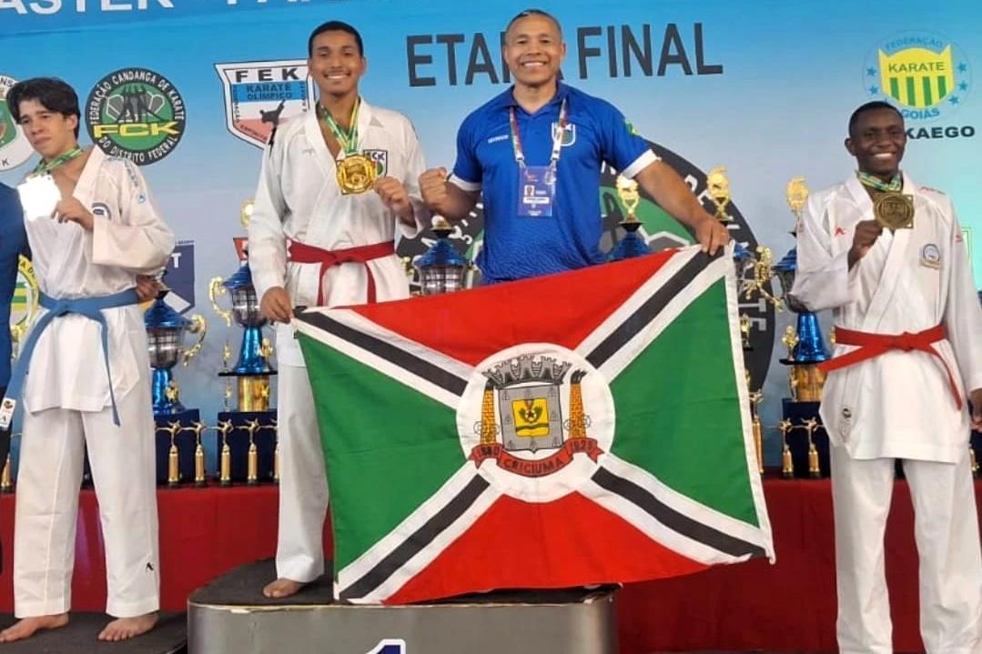 Atleta criciumense é campeão brasileiro adulto de karatê