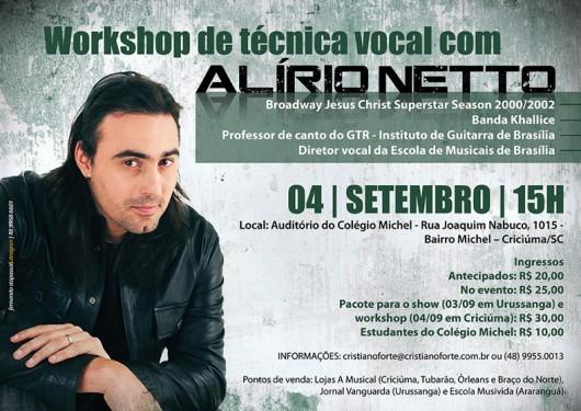Workshop de Técnica Vocal com Alírio Netto